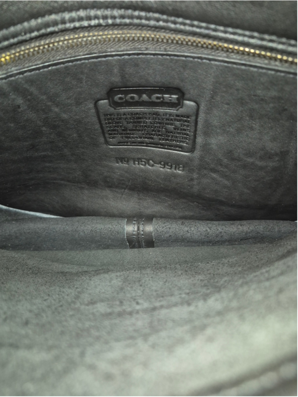 Women's Vtg Coach Leather Crossbody Bag One Size Black Gold - Picture 5 of 13